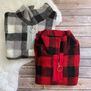 New with tags buffalo plaid Sherpa